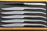 Williams Sonoma Laguiole en Aubrac Acacia Mixed Wood Steak Knives Block, Set  of 6