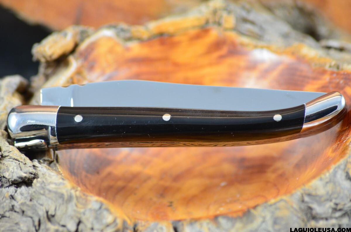 Water Buffalo Horn Handle, Single-plate, Laguiole en Aubrac Folding knife - Image 3