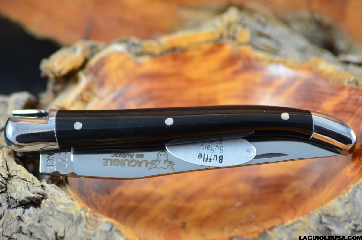Water Buffalo Horn Handle, Single-plate, Laguiole en Aubrac Folding knife