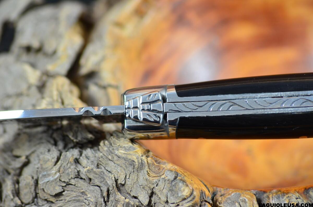 Water Buffalo Horn Handle, Single-plate, Laguiole en Aubrac Folding knife - Image 4