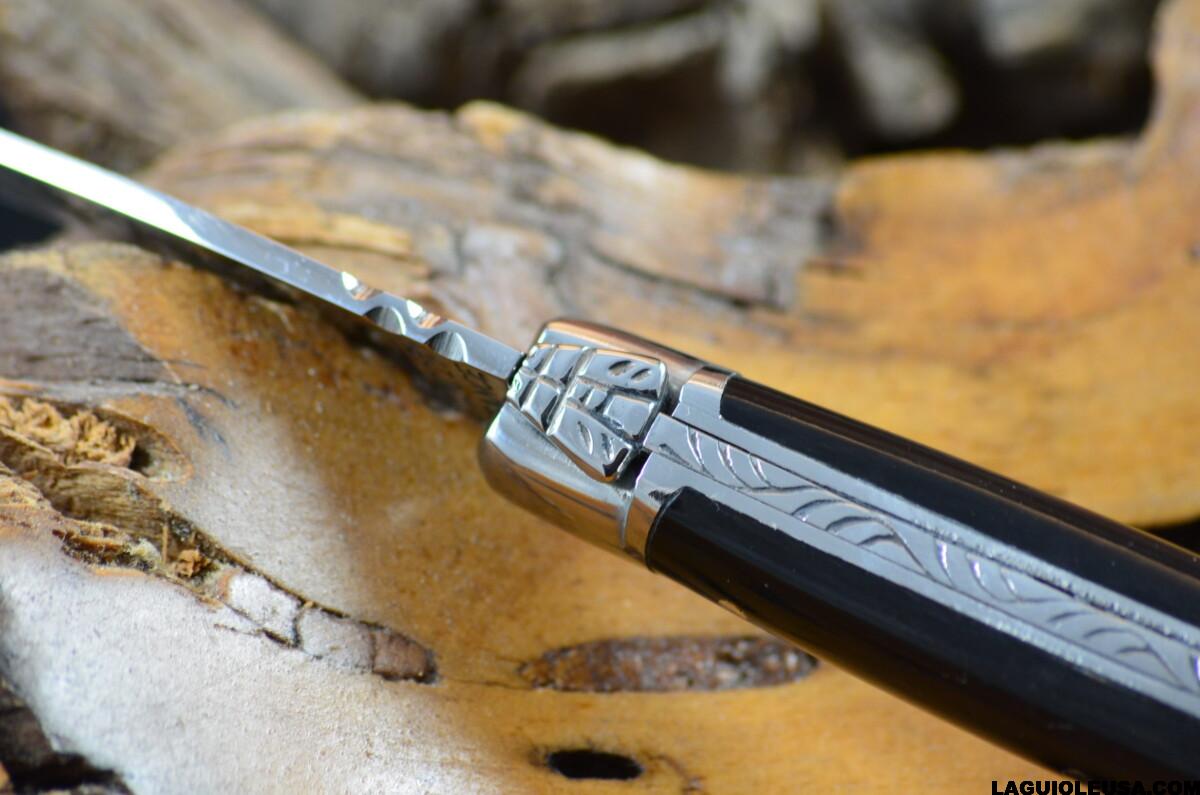 Water Buffalo Horn Handle, Single-plate, Laguiole en Aubrac Folding knife - Image 5