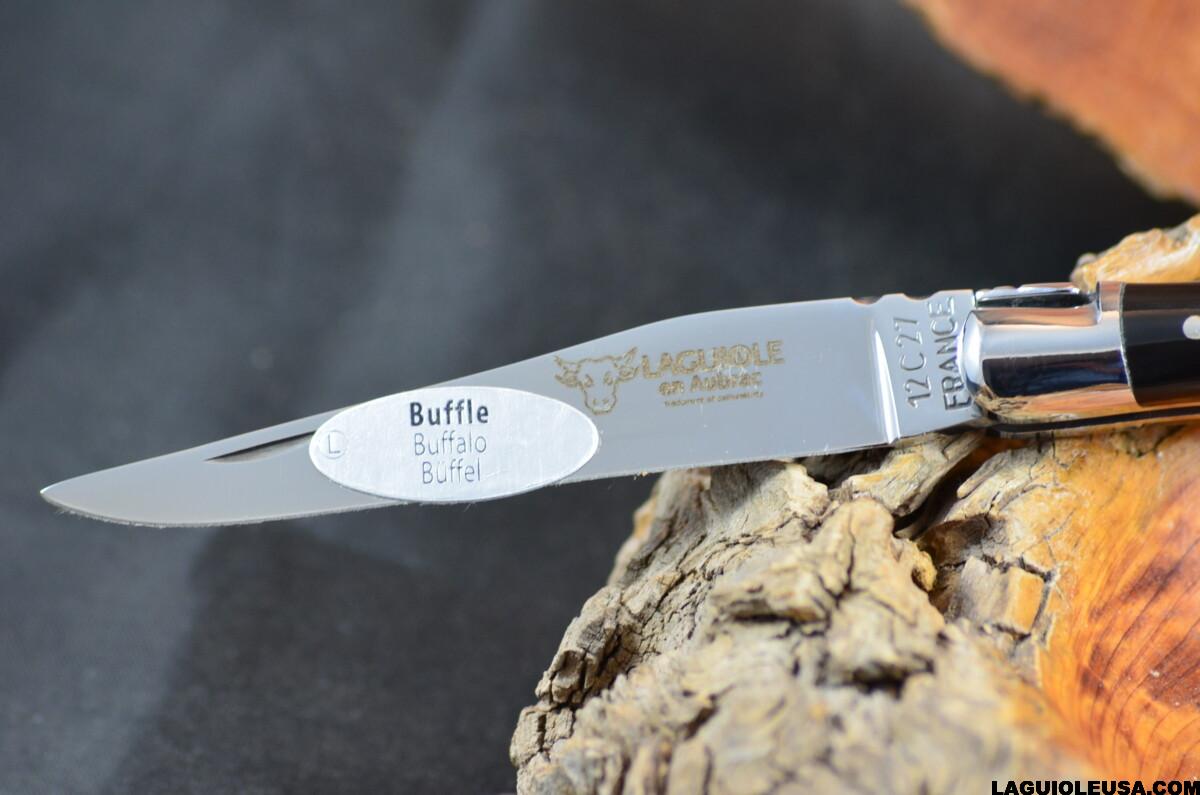 Water Buffalo Horn Handle, Single-plate, Laguiole en Aubrac Folding knife - Image 6