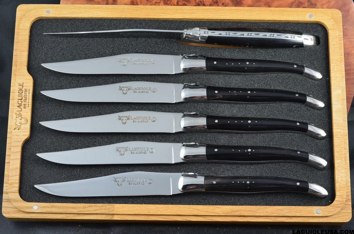 Laguiole Au Sabot Gift Box Set of Multi-color Set of Steak Knives– Bon  Marché