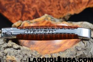 Snake Wood Handle, Double-plate, Laguiole en Aubrac Folding knife