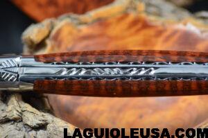 Snake Wood Handle, Double-plate, Laguiole en Aubrac Folding knife - Image 7
