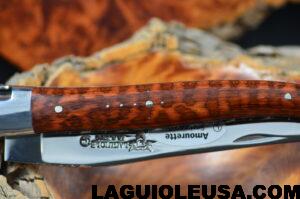 Snake Wood Handle, Double-plate, Laguiole en Aubrac Folding knife - Image 10