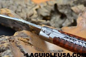 Snake Wood Handle, Double-plate, Laguiole en Aubrac Folding knife - Image 9