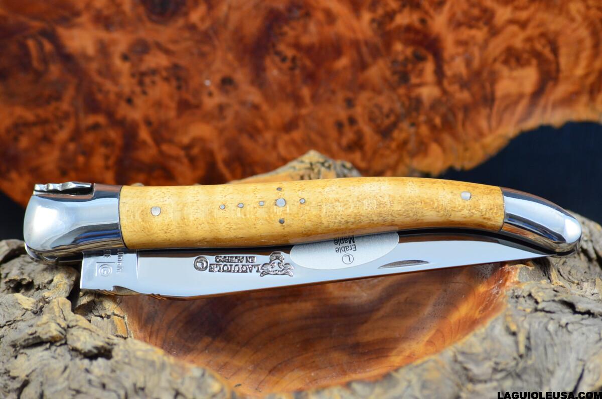 Maple Wood Handle, Single-plate, Laguiole en Aubrac Folding knife