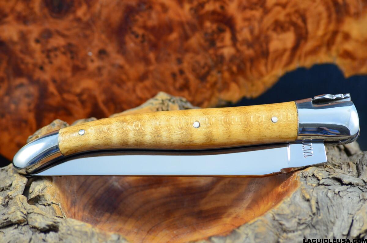 Maple Wood Handle, Single-plate, Laguiole en Aubrac Folding knife - Image 4
