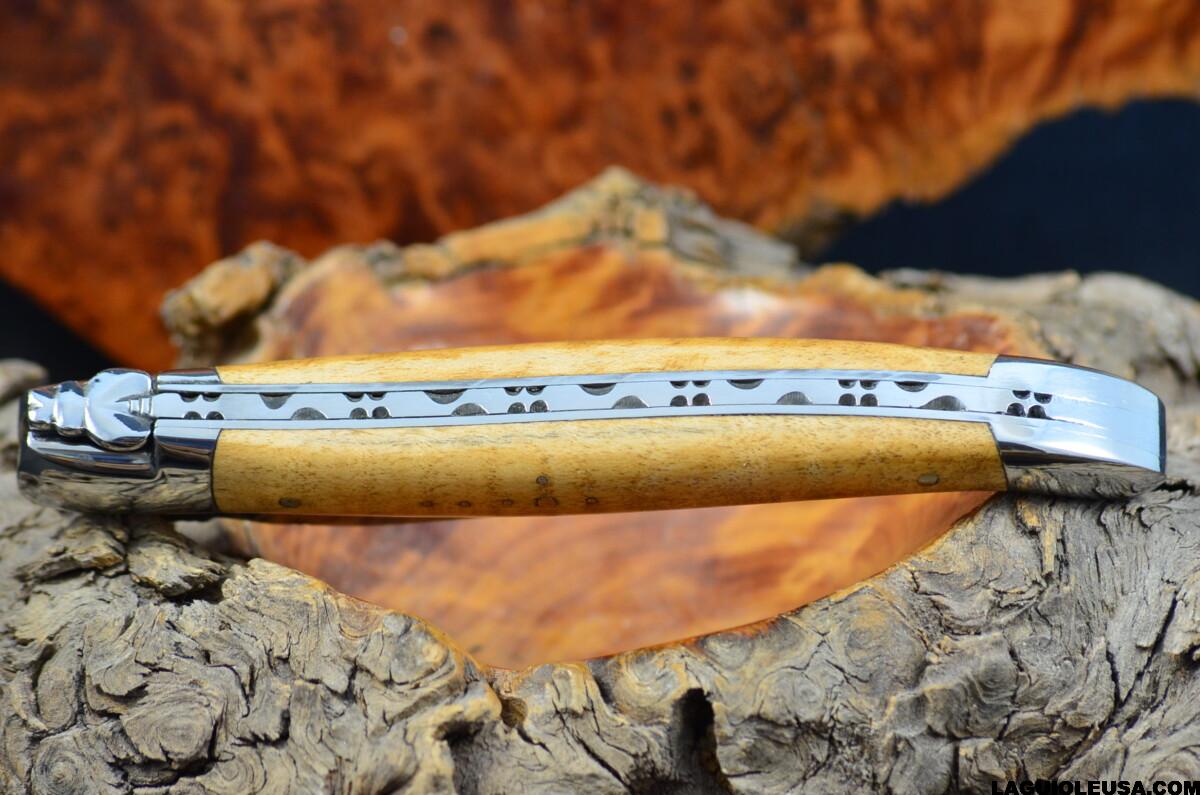 Maple Wood Handle, Single-plate, Laguiole en Aubrac Folding knife - Image 2