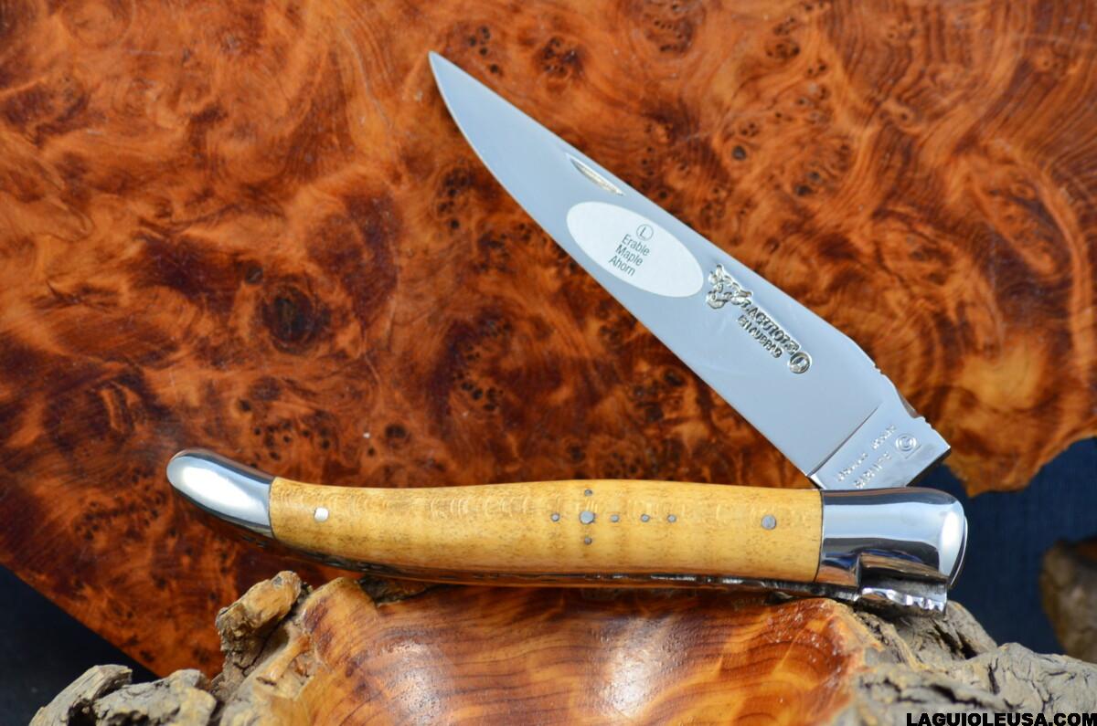 Maple Wood Handle, Single-plate, Laguiole en Aubrac Folding knife - Image 9