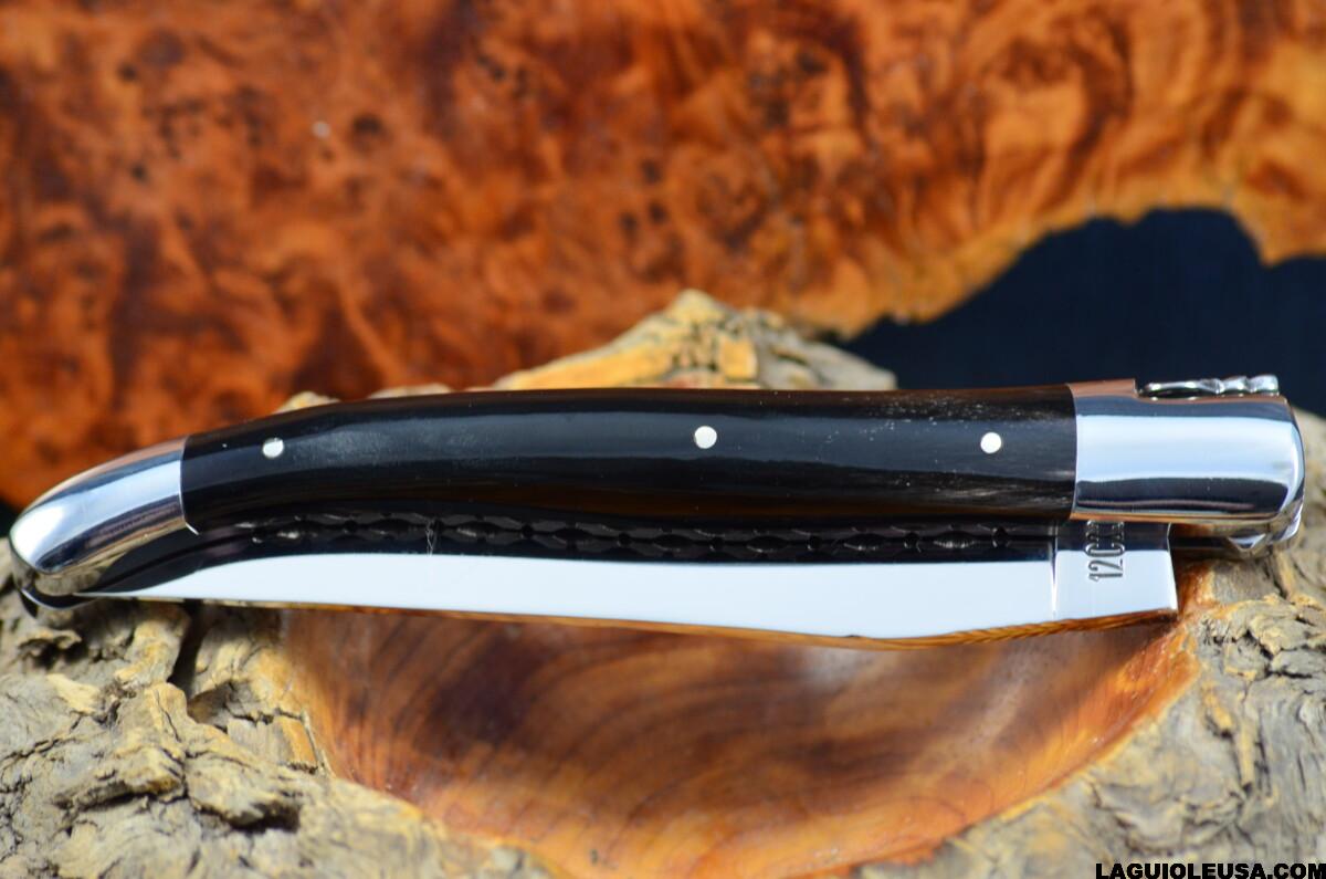 Water Buffalo Horn Handle, Double-plate, Laguiole en Aubrac Folding knife - Image 4