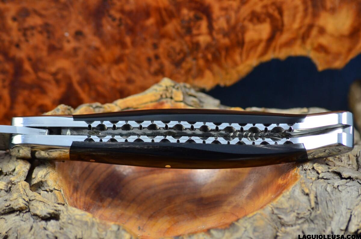 Water Buffalo Horn Handle, Double-plate, Laguiole en Aubrac Folding knife - Image 5