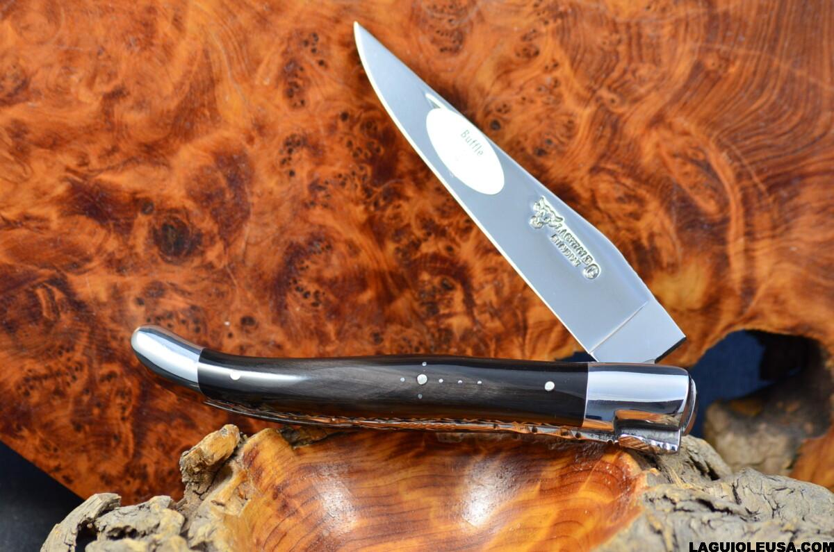 Water Buffalo Horn Handle, Double-plate, Laguiole en Aubrac Folding knife - Image 11