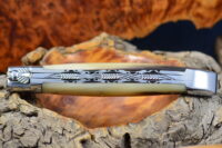 African Zebu Horn Handle, Double-plate, Laguiole en Aubrac Folding knife