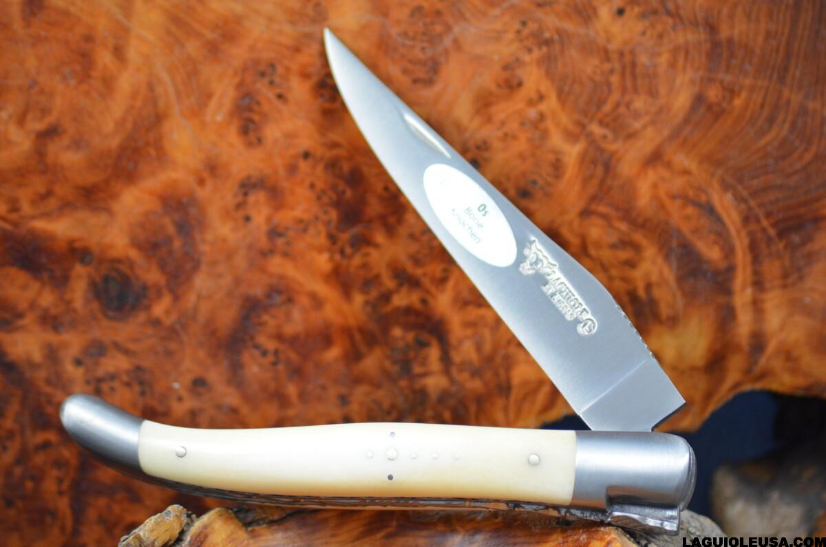 Wild Boar Bone Handle, Double-plate, Laguiole en Aubrac Folding knife - Image 11