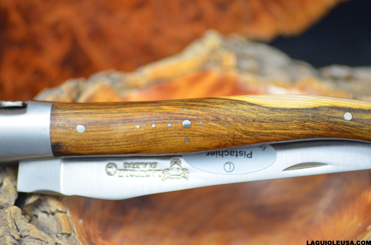 Pistachio Wood Handle, Double-plate, Laguiole en Aubrac Folding knife - Image 6