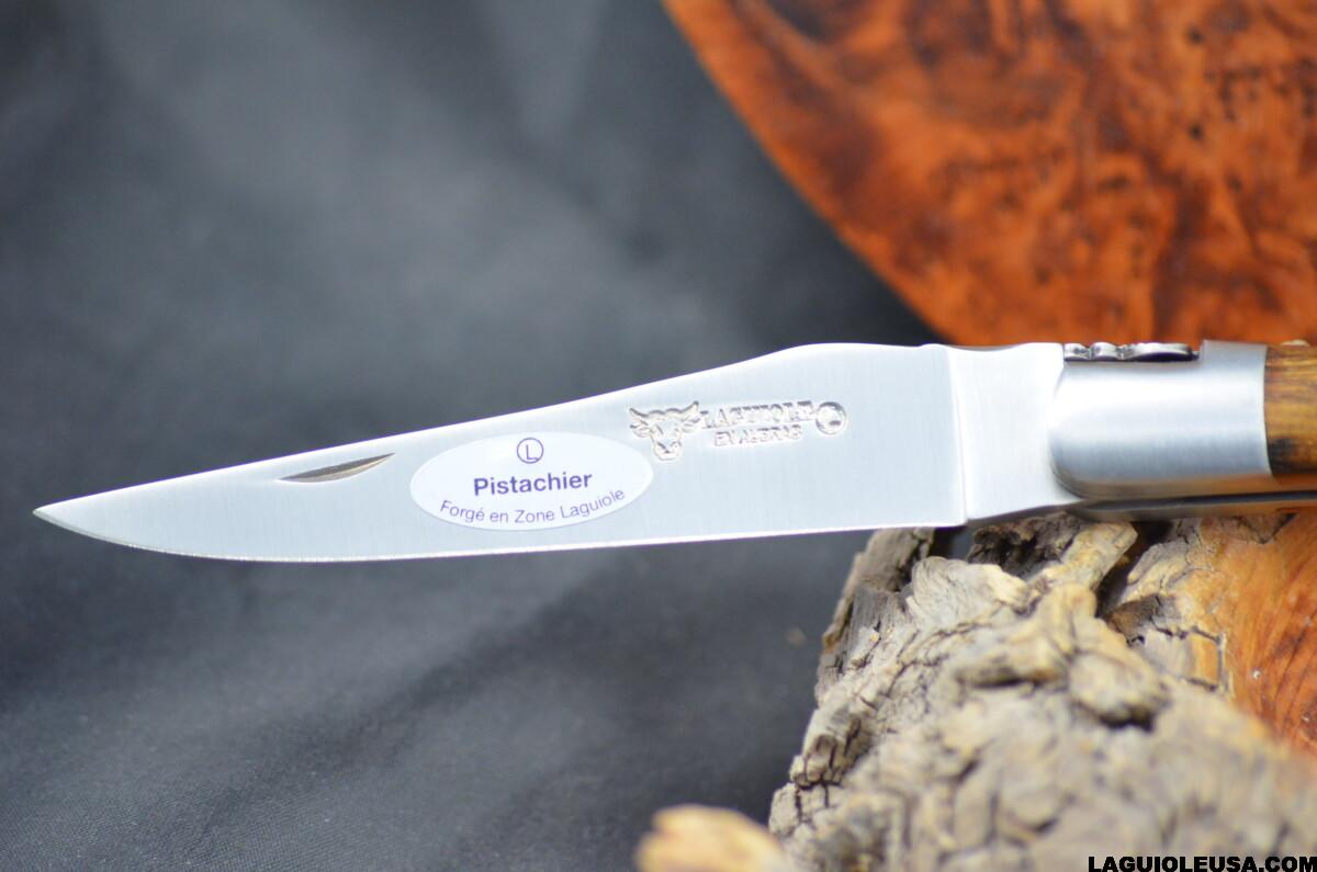 Pistachio Wood Handle, Double-plate, Laguiole en Aubrac Folding knife - Image 11