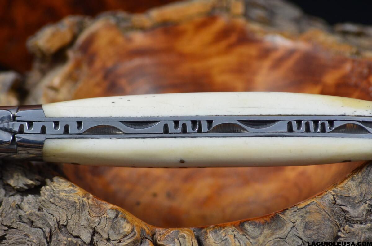 Wild Boar Bone Handle, Single-plate, Laguiole en Aubrac Folding knife - Image 7