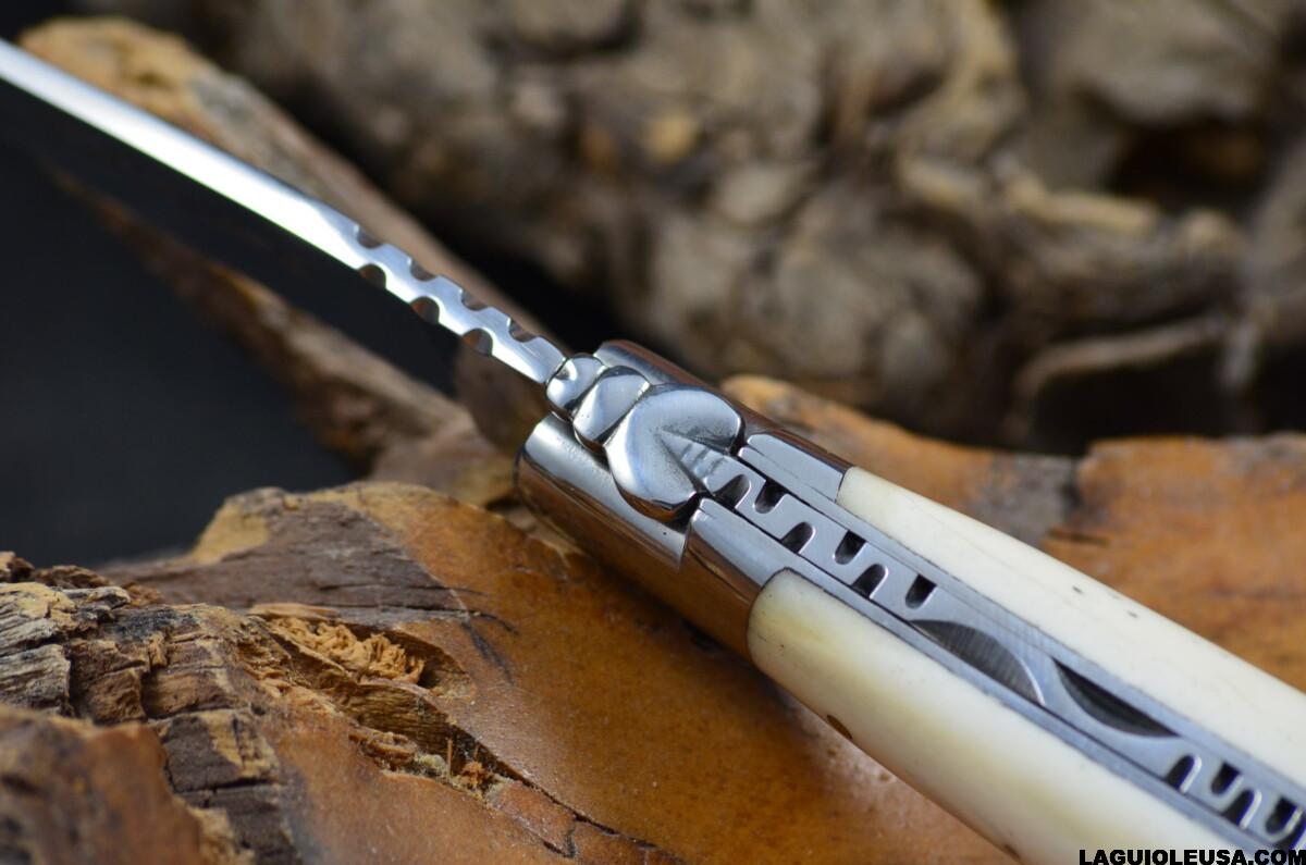 Wild Boar Bone Handle, Single-plate, Laguiole en Aubrac Folding knife - Image 8