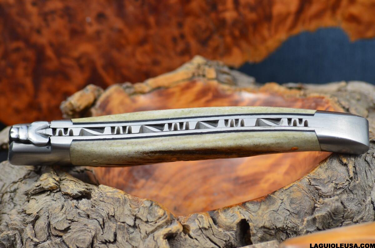 Deer Horn Handle, Single-plate, Laguiole en Aubrac Folding knife - Image 2