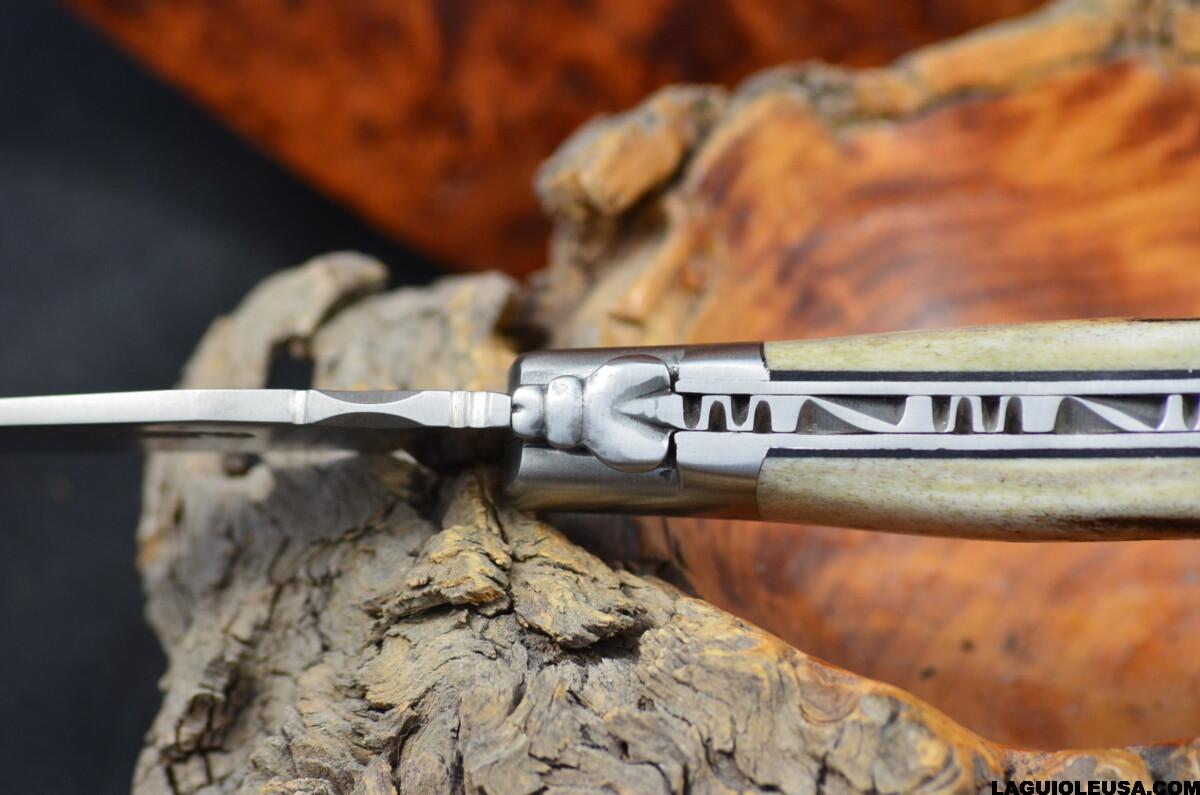 Deer Horn Handle, Single-plate, Laguiole en Aubrac Folding knife - Image 6