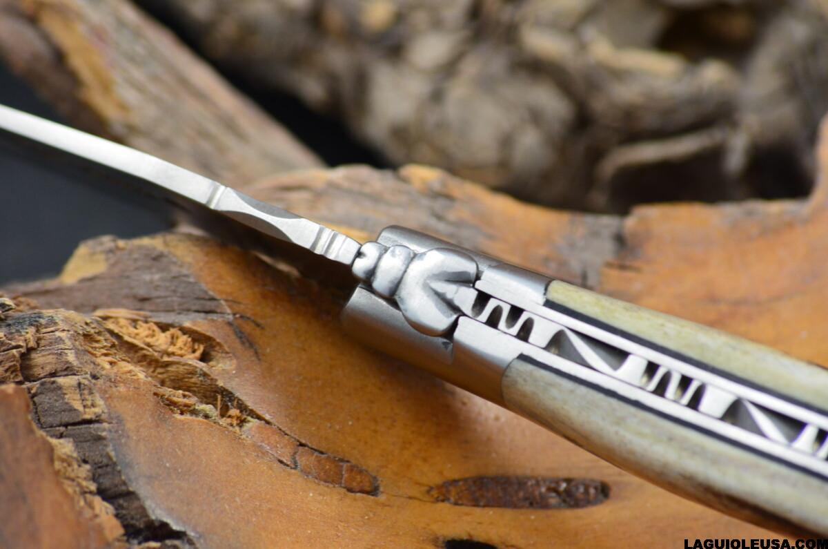Deer Horn Handle, Single-plate, Laguiole en Aubrac Folding knife - Image 9