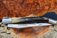 African Zebu Horn Handle, Single-plate, Laguiole en Aubrac Folding knife