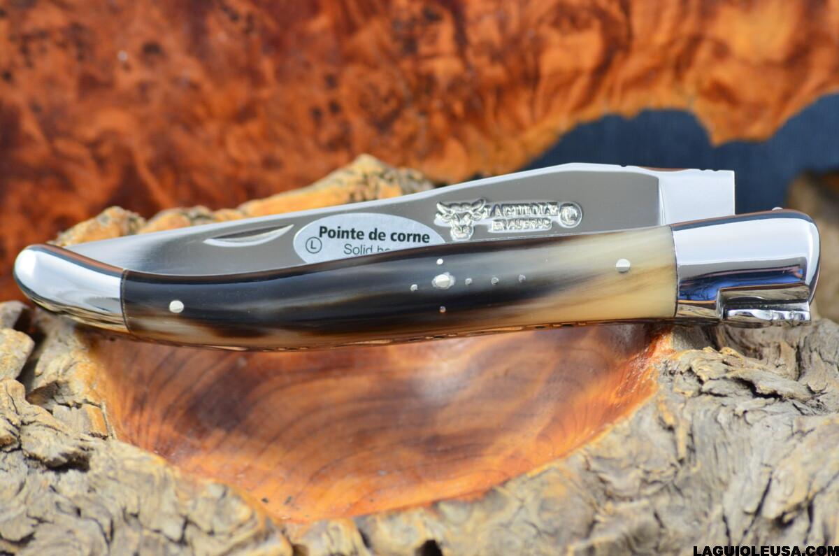 African Zebu Horn Handle, Single-plate, Laguiole en Aubrac Folding knife - Image 3