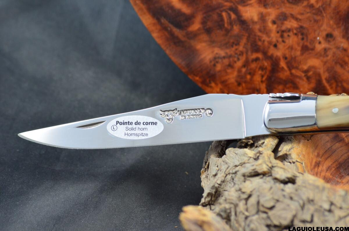 African Zebu Horn Handle, Single-plate, Laguiole en Aubrac Folding knife - Image 10