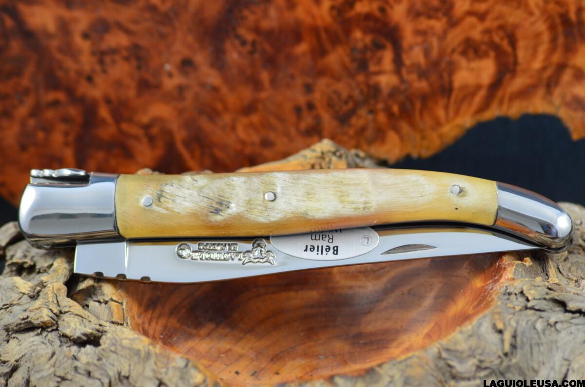 Ram horn, Single-plate, Laguiole en Aubrac Folding knife