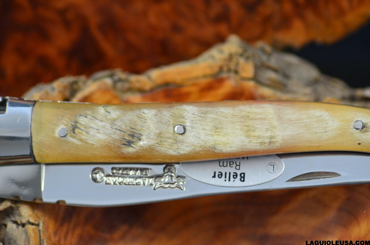 Ram horn, Single-plate, Laguiole en Aubrac Folding knife - Image 8
