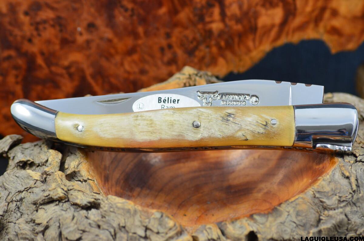 Ram horn, Single-plate, Laguiole en Aubrac Folding knife - Image 3