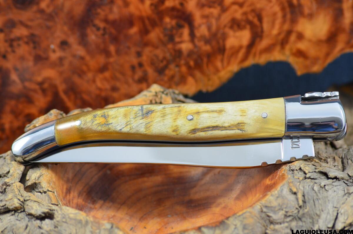 Ram horn, Single-plate, Laguiole en Aubrac Folding knife - Image 4
