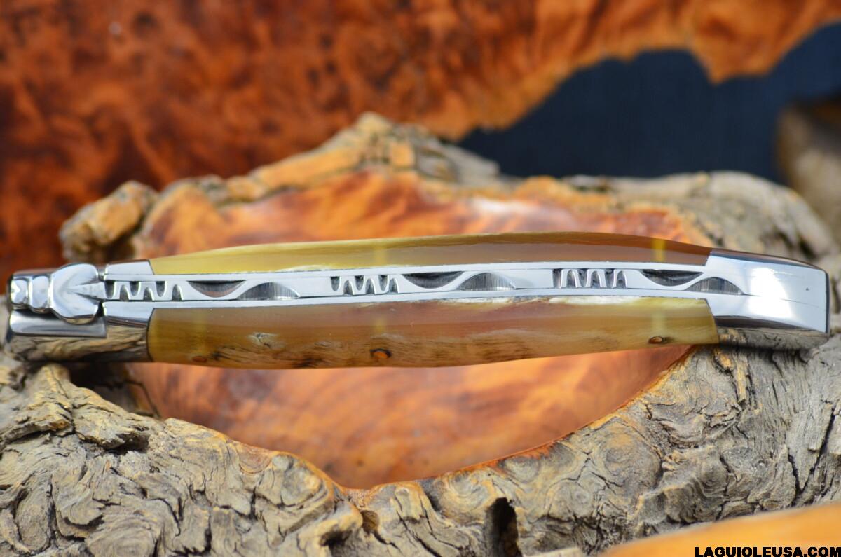 Ram horn, Single-plate, Laguiole en Aubrac Folding knife - Image 2