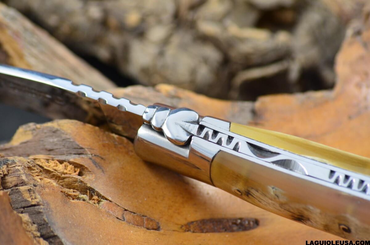 Ram horn, Single-plate, Laguiole en Aubrac Folding knife - Image 6