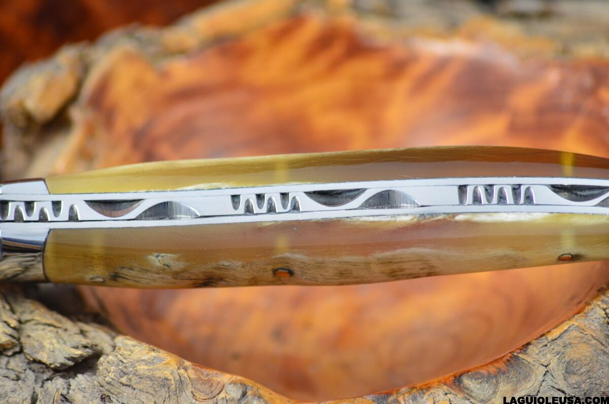 Ram horn, Single-plate, Laguiole en Aubrac Folding knife - Image 7