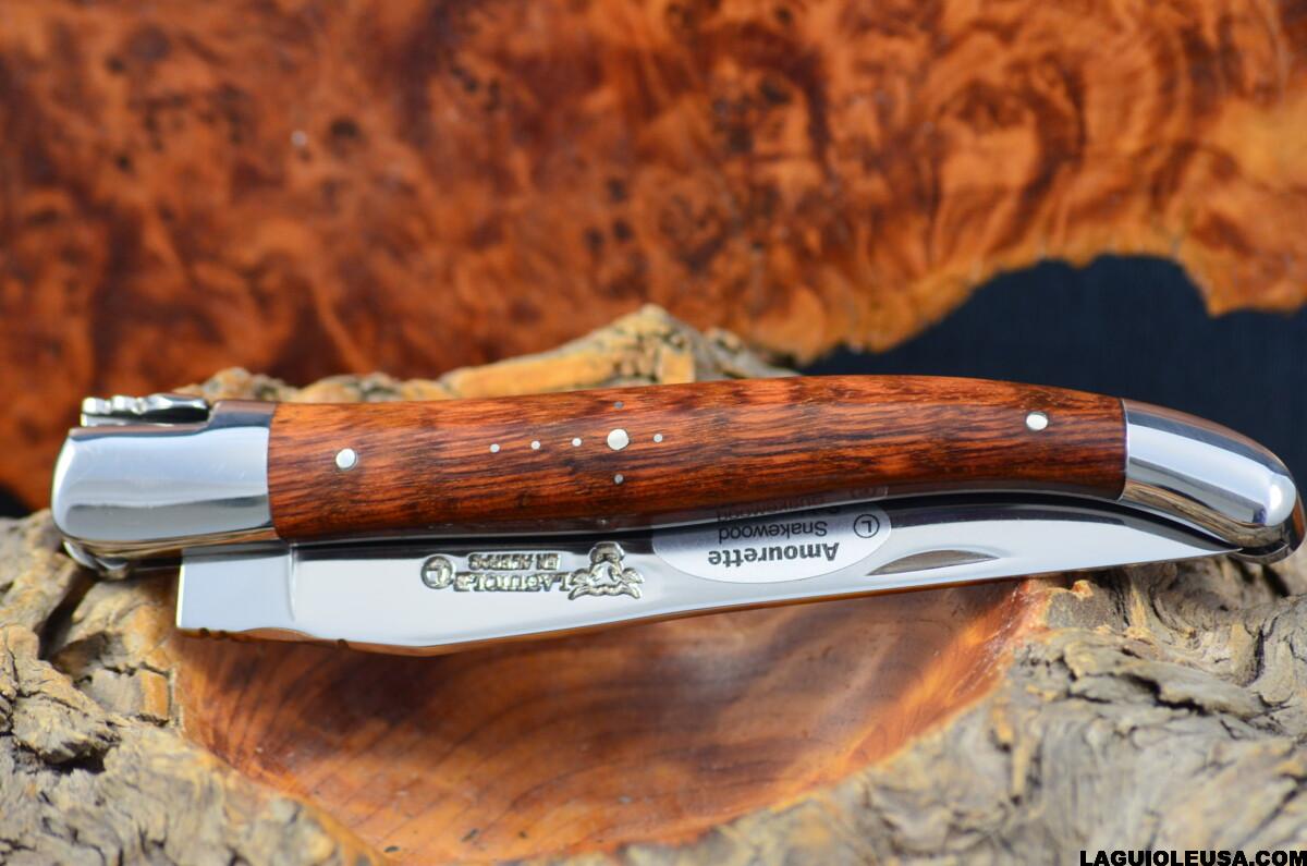 Snake Wood Handle, Single-plate, Laguiole en Aubrac Folding knife