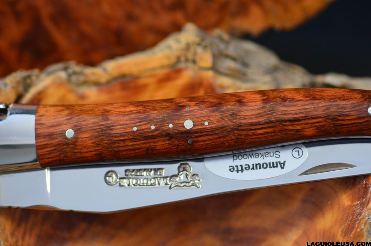 Snake Wood Handle, Single-plate, Laguiole en Aubrac Folding knife - Image 6