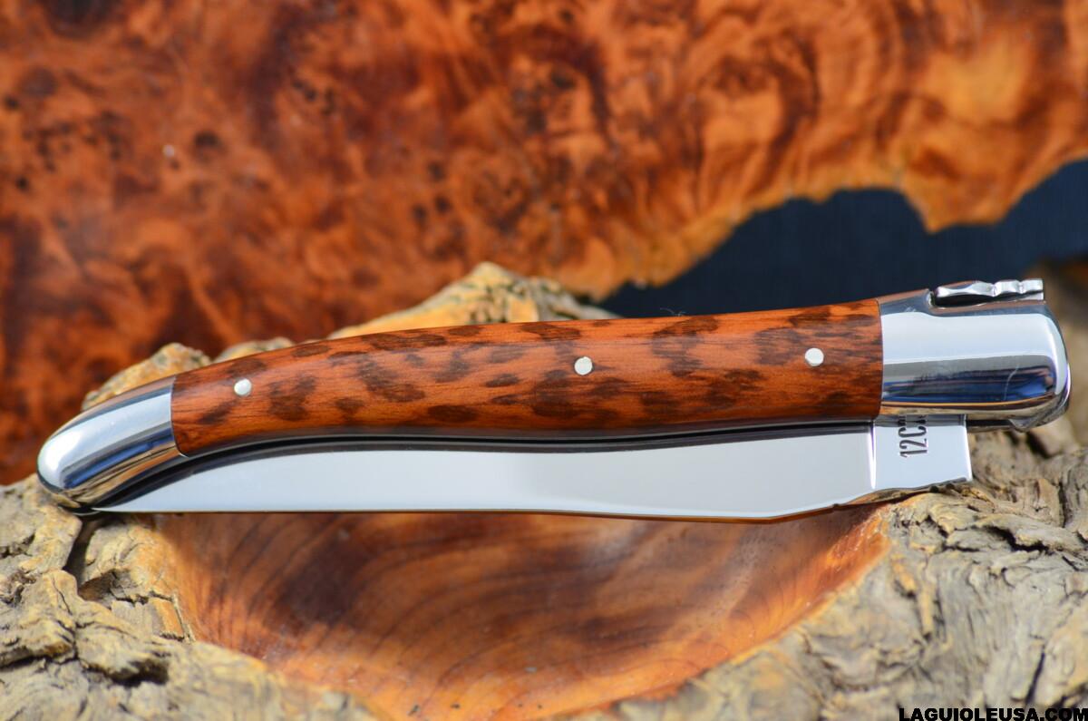 Snake Wood Handle, Single-plate, Laguiole en Aubrac Folding knife - Image 4