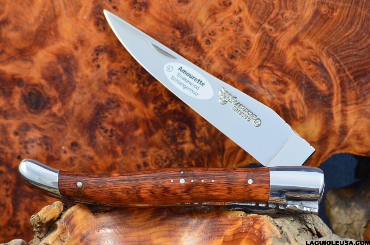 Snake Wood Handle, Single-plate, Laguiole en Aubrac Folding knife - Image 11