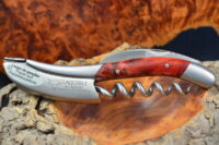 Red -Tinted Poplar Burl handle Wine-opener