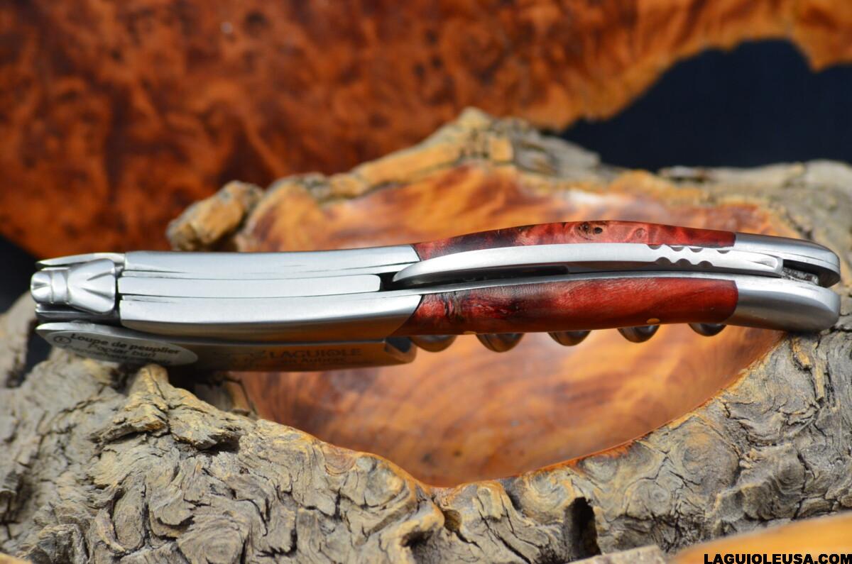 Red -Tinted Poplar Burl handle Wine-opener - Image 3