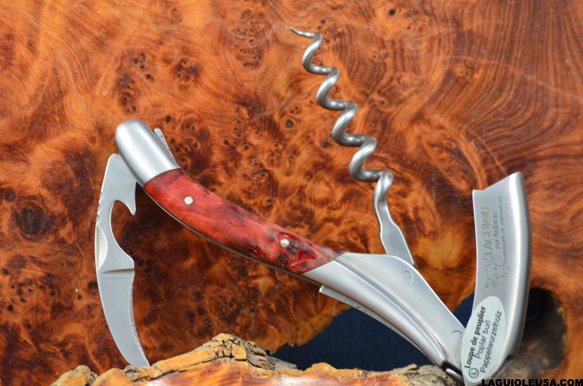 Red -Tinted Poplar Burl handle Wine-opener - Image 6