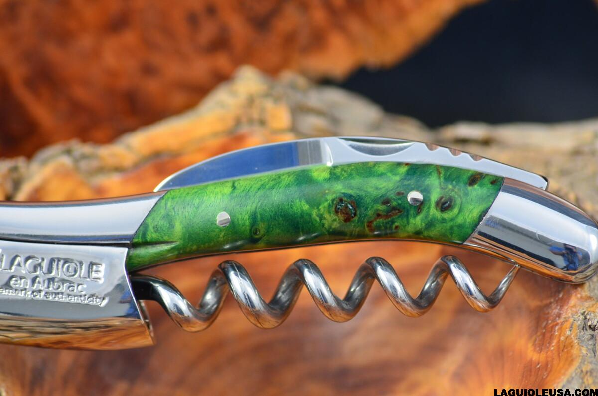 Green -Tinted Poplar burl handle Wine-opener - Image 5