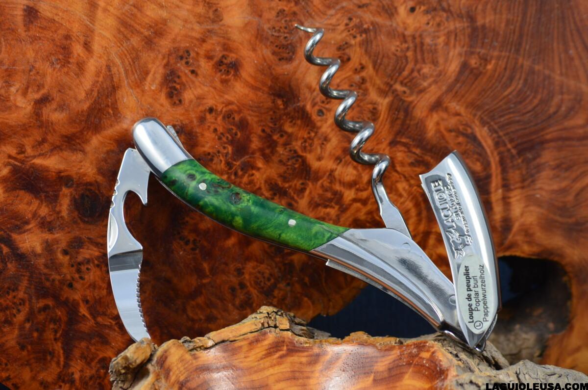 Green -Tinted Poplar burl handle Wine-opener - Image 6
