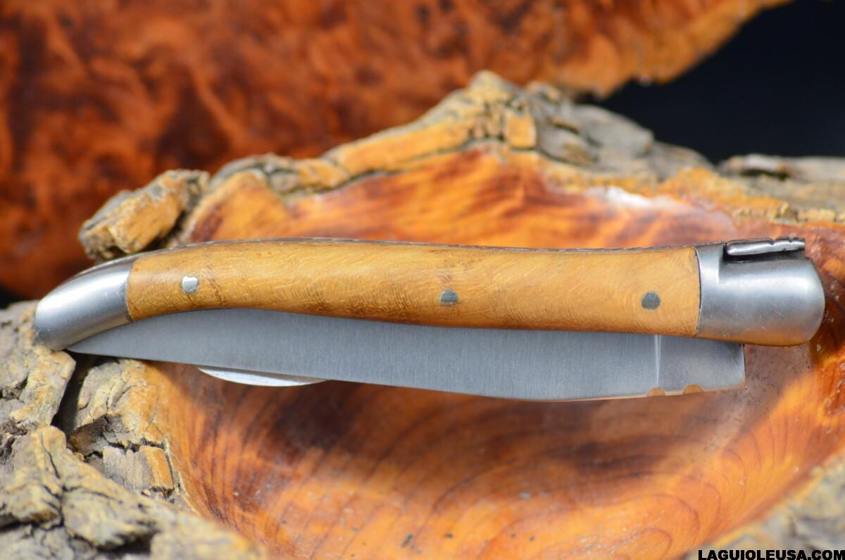 Teak Wood Handle, Single-plate, Laguiole en Aubrac Folding knife - Image 3