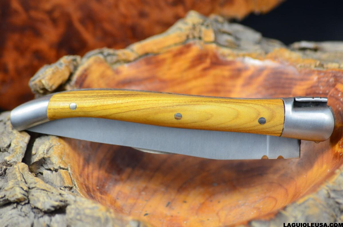 Pistachio Wood Handle, Single-plate, Laguiole en Aubrac Folding knife - Image 3