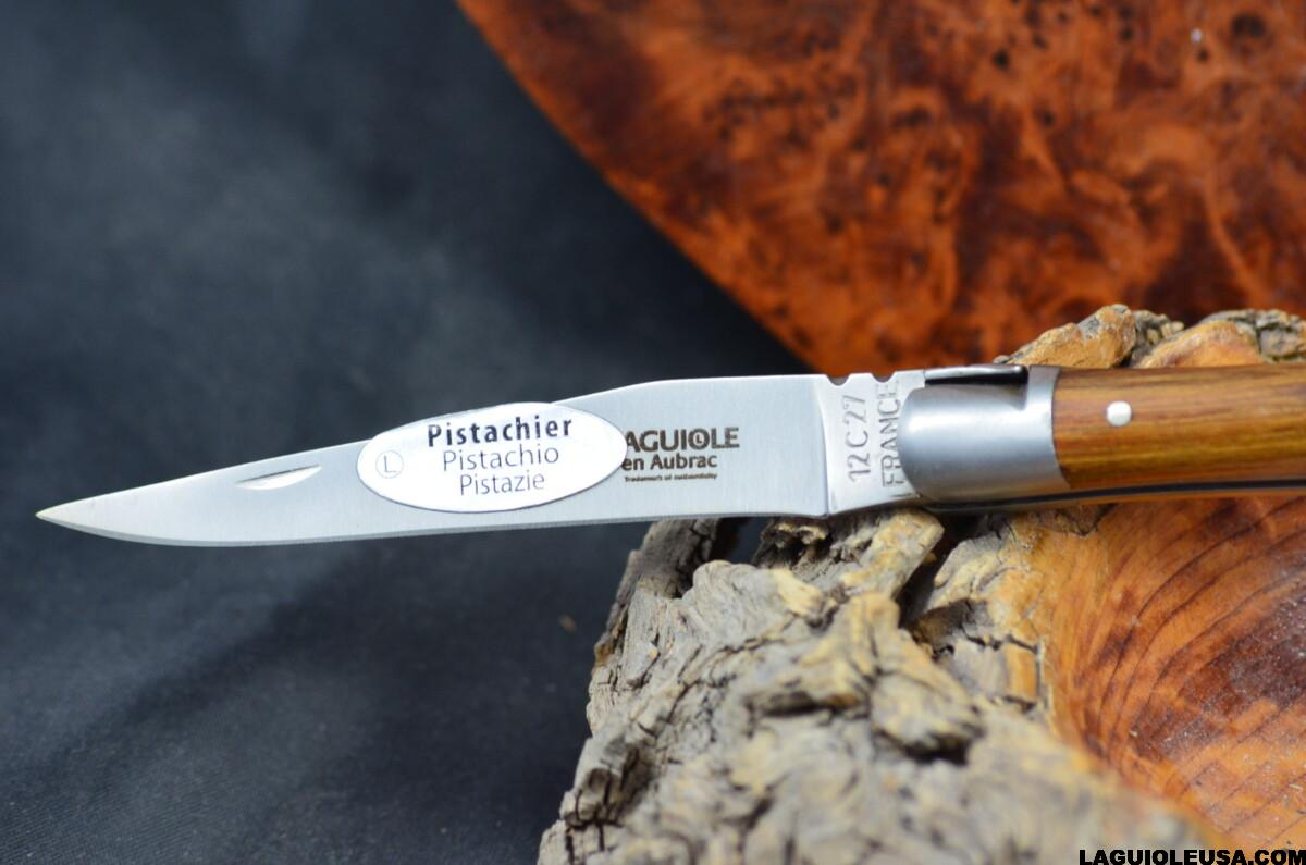 Pistachio Wood Handle, Single-plate, Laguiole en Aubrac Folding knife - Image 5