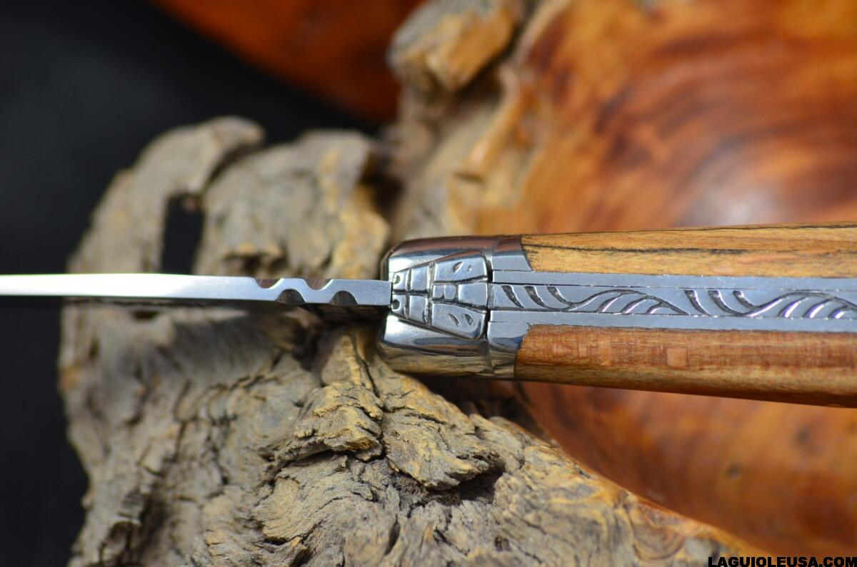 Aubrac Beechwood Handle, Single-plate, Laguiole en Aubrac Folding knife - Image 4